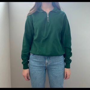 John Galt Green Quarter Zip